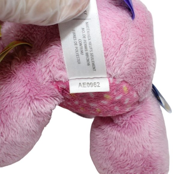 Taggies Pink Elephant Plush Rattle Toy 10" Cuddly Soft Lovey Tag N Play Pal - Picture 8 of 8
